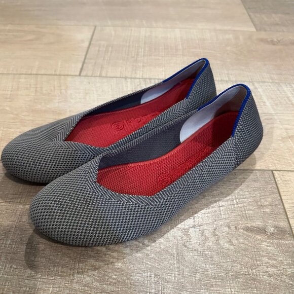 ROTHY'S WOMENS GRAY FLAT SLIP ON SHOES SIZE 8 - Picture 4 of 10